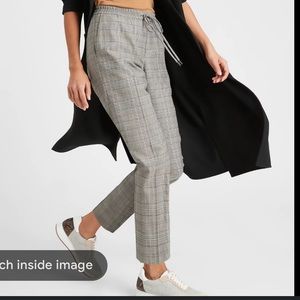Banana Republic Hayden Pull on Plaid Pants